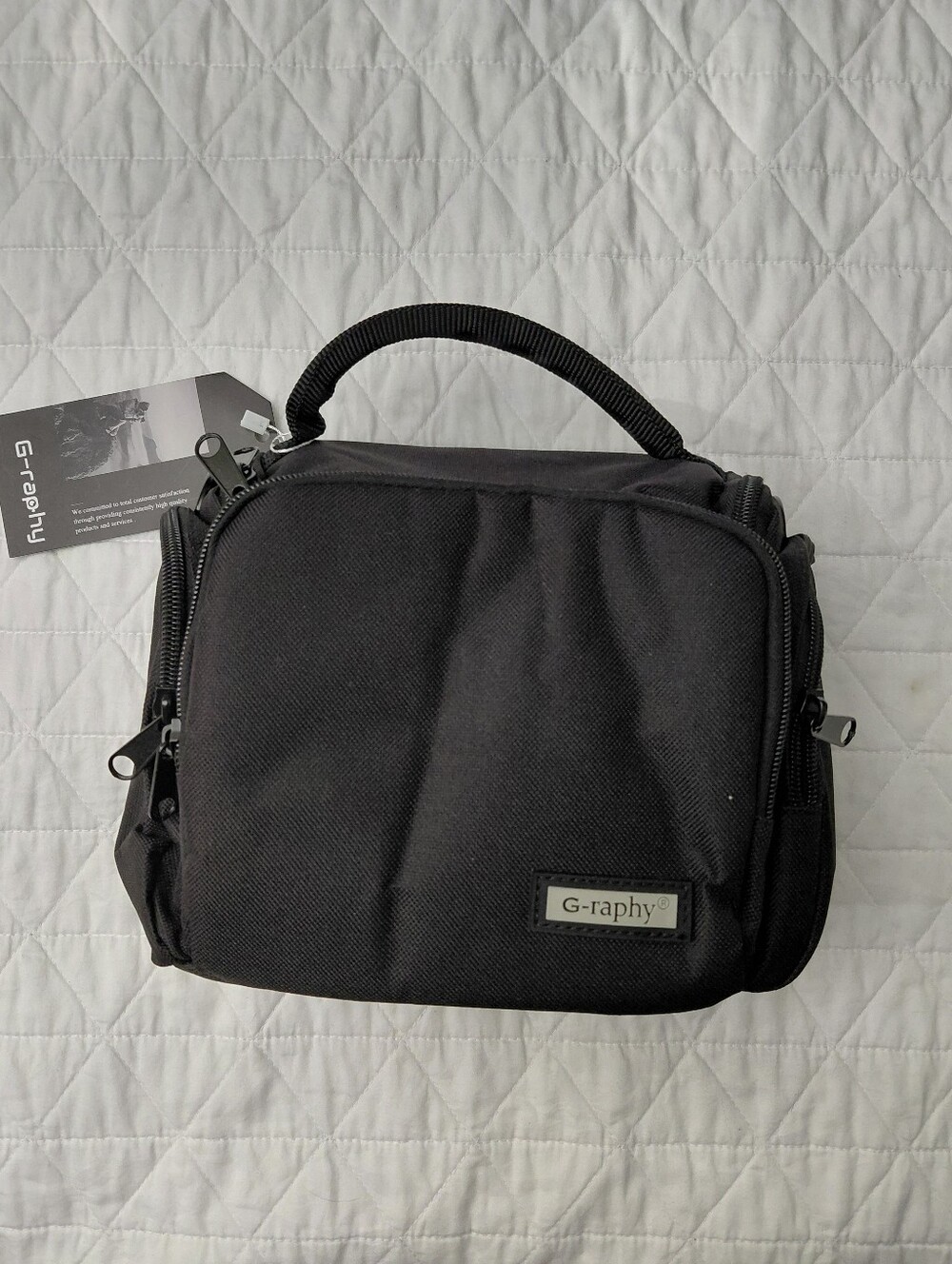 Black Compact Camera Bag